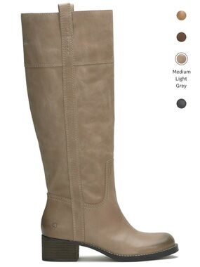 Lucky Brand Talk Wide-Calf Boots in Taupe NWT